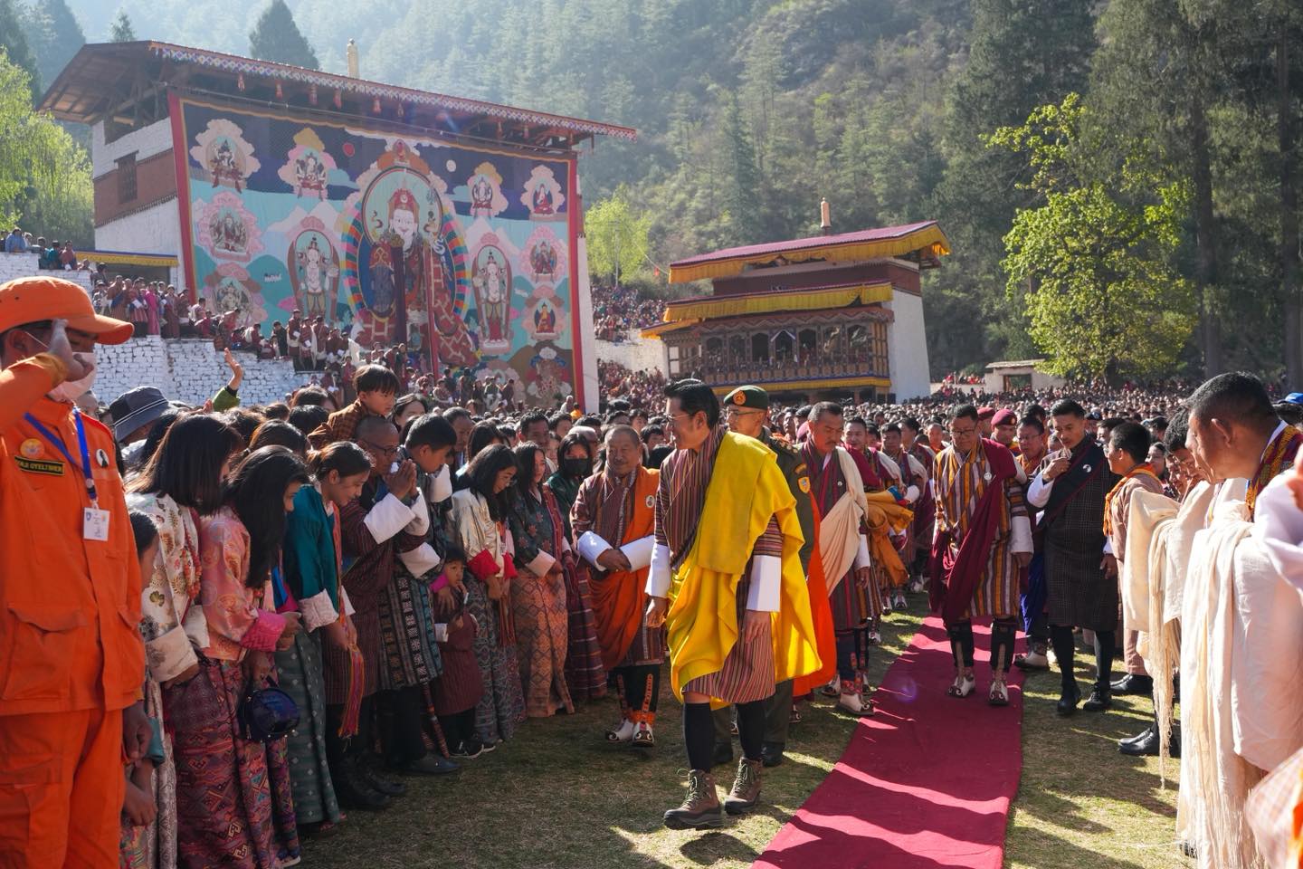 His Majesty The King graced the final day of Paro Tshechu today.